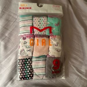 Maidenform Bikini Brief Cotton Underwear Heart 9 pack size 6